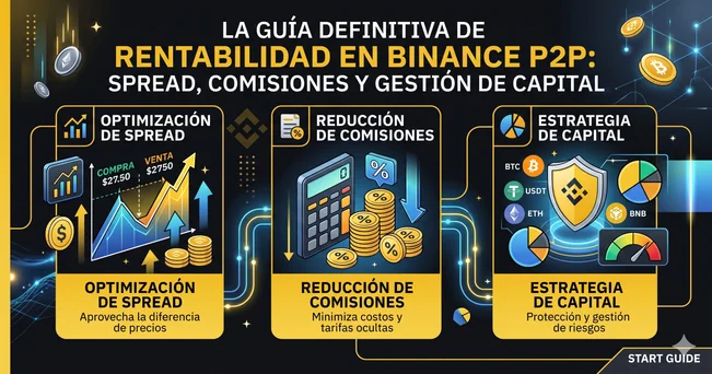 Guía completa de rentabilidad y arbitraje en Binance P2P